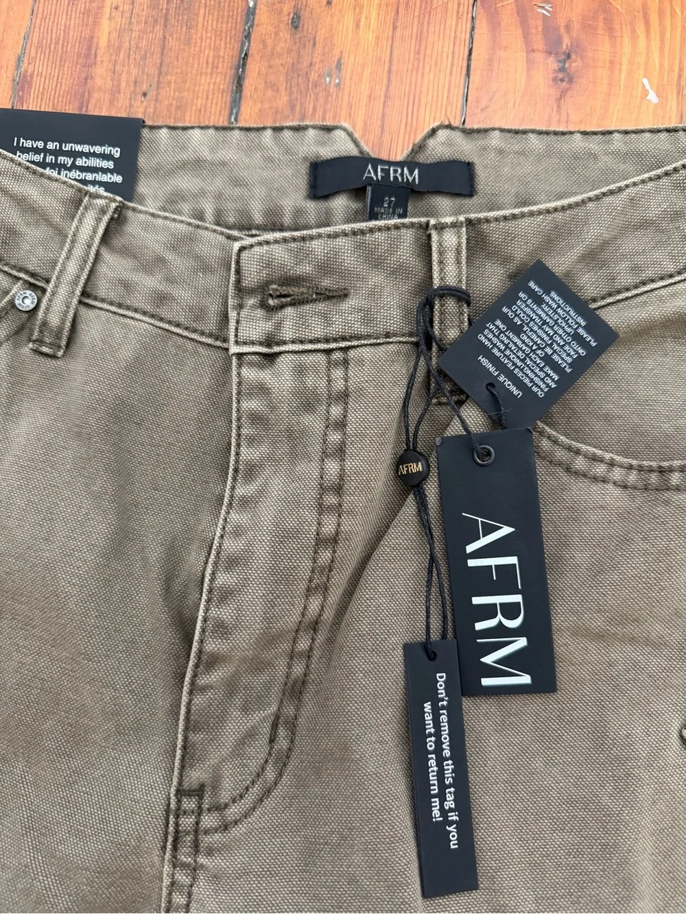 AFRM Bexley Barrel Pant - Olive Night